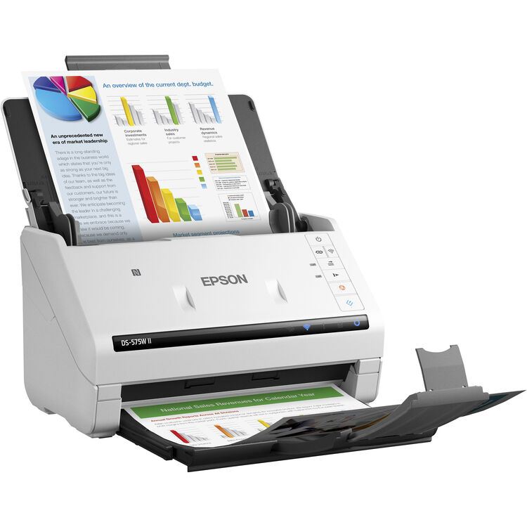 Epson DS-575W II Sheetfed Scanner - 600 x 600 dpi Optical Epson DS-575W II Sheetfed Scanner - 600 x 600 dpi Optical